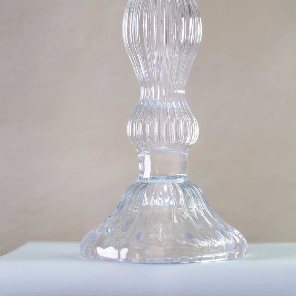 Candlestick Glass Bella Clear